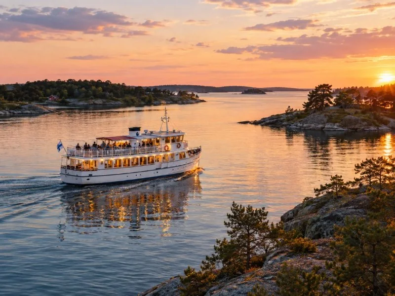 Iltaristeily Helsingin saaristossa